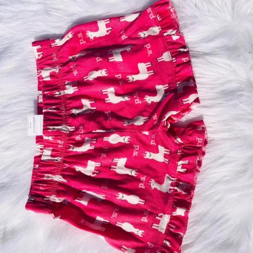 BRAND NEW‎ AEROPOSTALE LLAMA PAJAMAS & SLEEP MASK SET FOR GIRLS